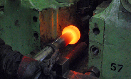upset forging of cheese head close net blanks
