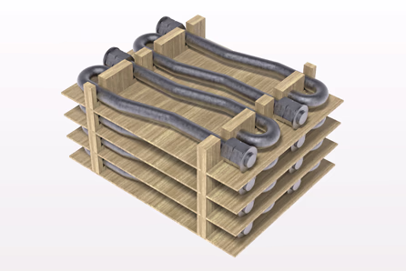 Advanced 3D simulation to pre-calculate optimal packing scenarios
