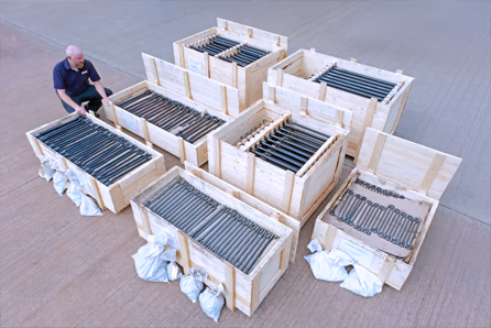 ISPM15-compliant wooden cases