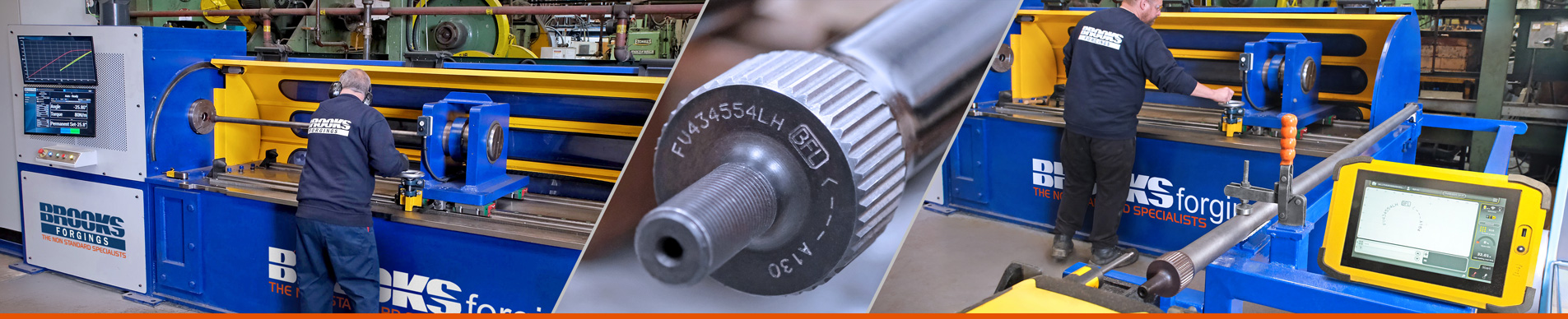 Torsion Bar Manufacturing 2026 02 Torsion Bar Pre-Setting Testing Scragging Machine at Brooks Forgings with 75000Nm, 80mm diameter, and 3 metre length capacity.