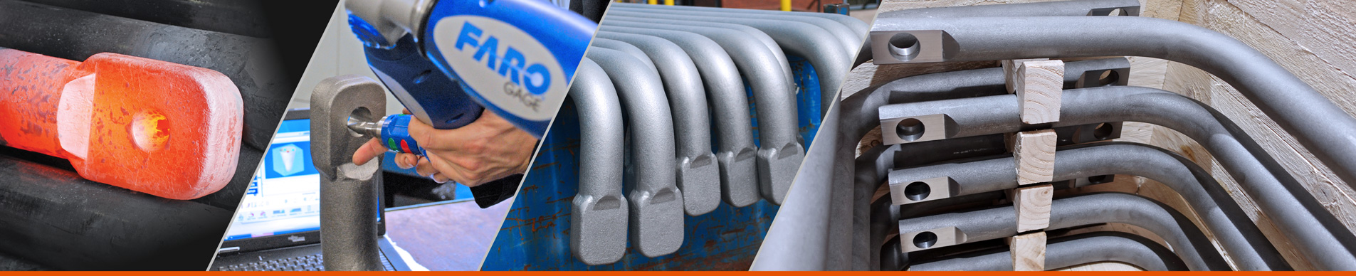 Torsion Bar Manufacturing 2026 03 Torsion Bars for rail and locomotive applications at Brooks Forgings. 76mm diameter, upset forged and machined ends with hot bending.