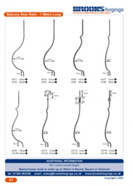 Balcony Bow Rails