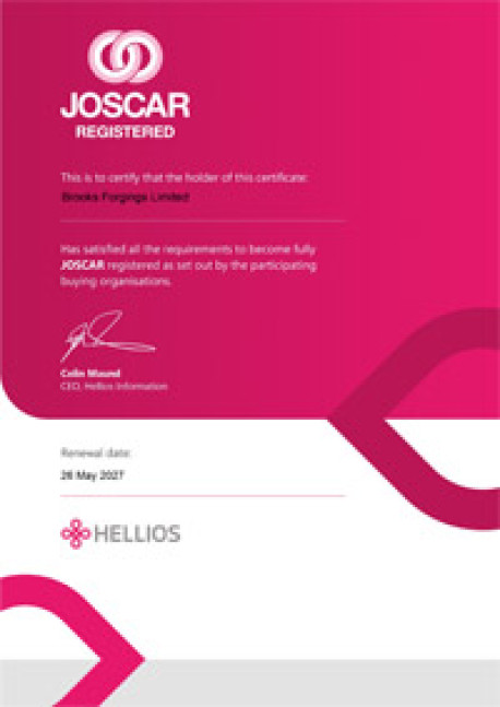 JOSCAR Certificate Of Registration