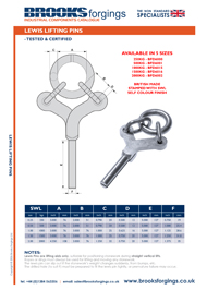 Lewis Lifting Pins