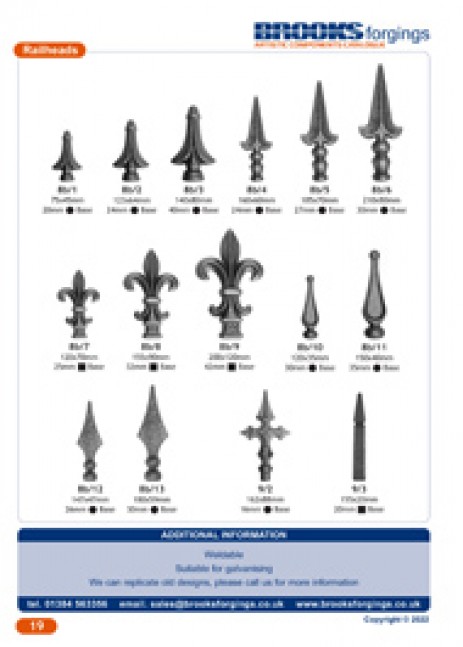 Railheads & Finials
