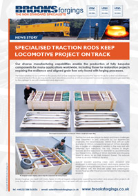 Specialised Traction Rods Keep Locomotive Refurbishment Project on Track