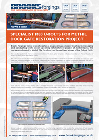 Specialist Production Of M80 U-Bolts For Methil Dock Gate Restoration Project
