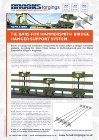 Tie Bars For Hammersmith Suspension Bridge Temporary Hanger Support System
