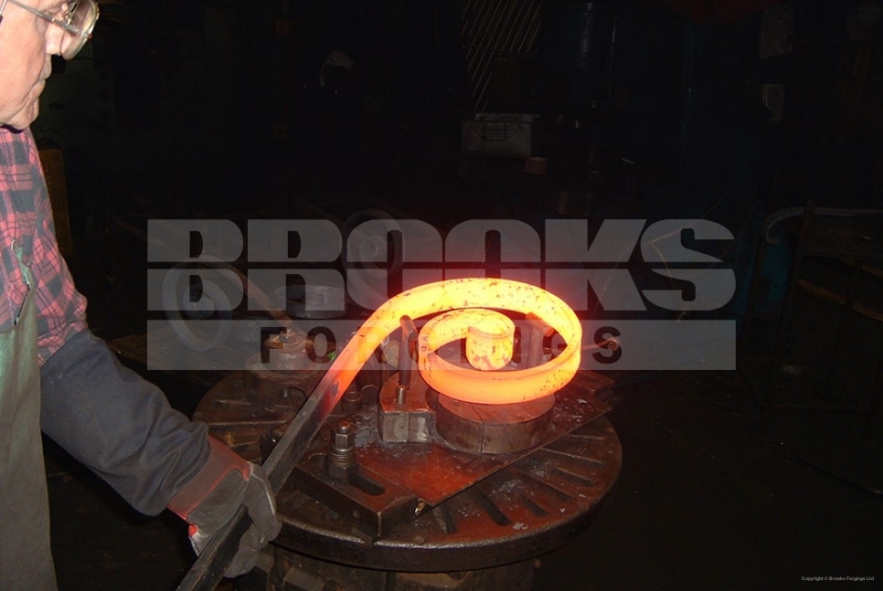 5 - hand forged forging traditional scroll forming