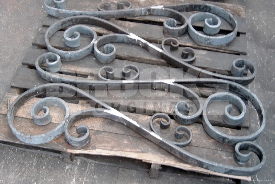 7 - hand forged forging decorative scrollwork forming