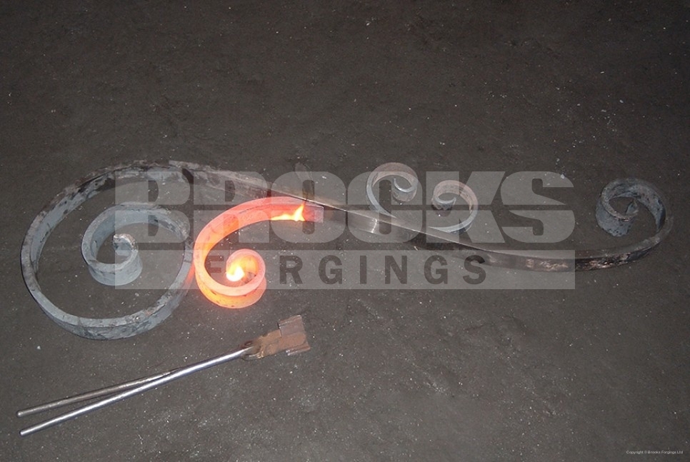 9 - hand forged forging traditional scrollwork replication method
