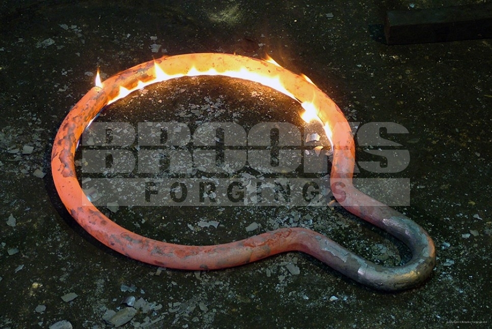 21 - hand forged forging ring forming special