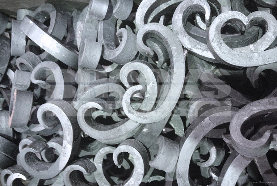 22 - hand forged forging scrollwork replication decorative