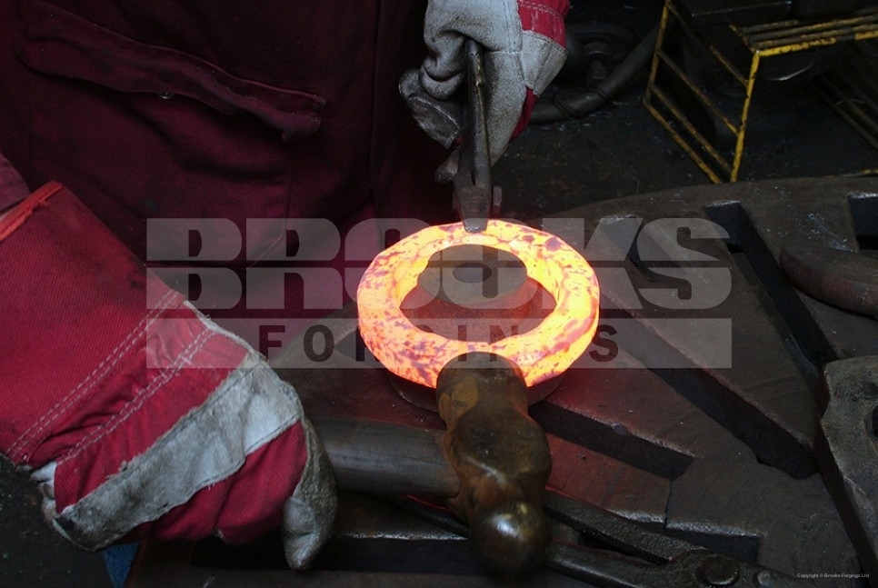 23 - hand forged forging ring forming traditional