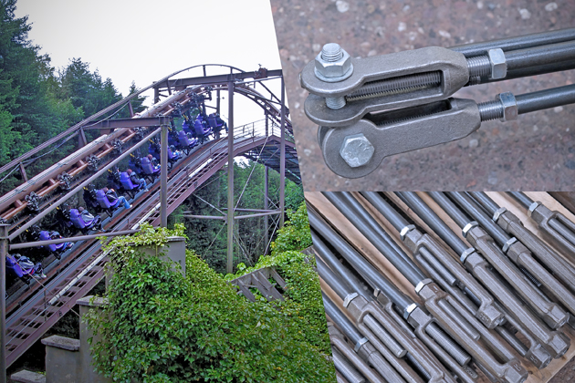 Bespoke Tension Bracing Systems for Iconic Vampire Rollercoaster Refurbishment