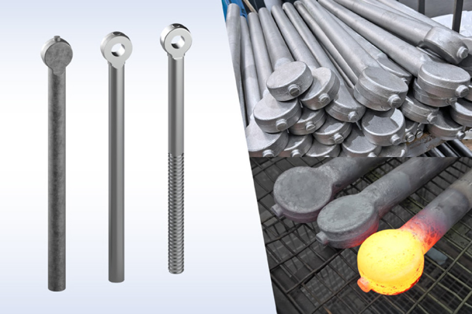 Specialist One Piece Forged Eye Rods For High Performance Jacking Systems