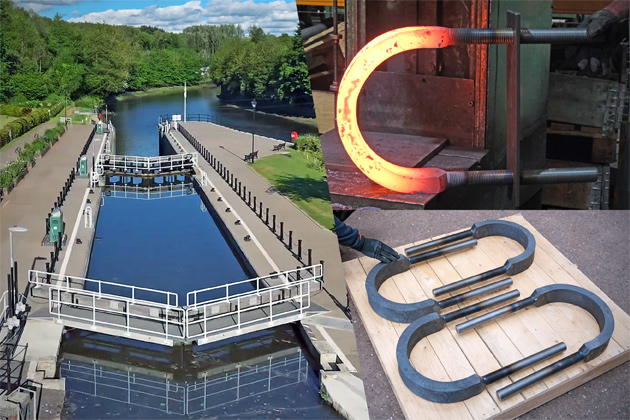 Specialist Production Of Forged Anchor Collars For Allington Lock Gate Refurbishment Project