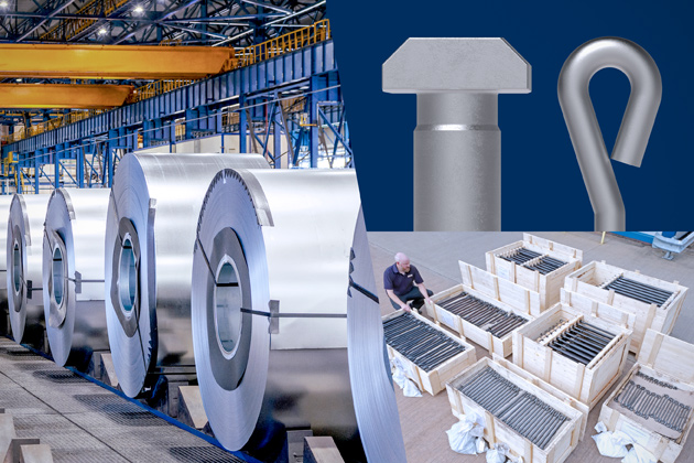 Foundation bolts for $4.1 billion aluminium recycling and rolling facility in North America