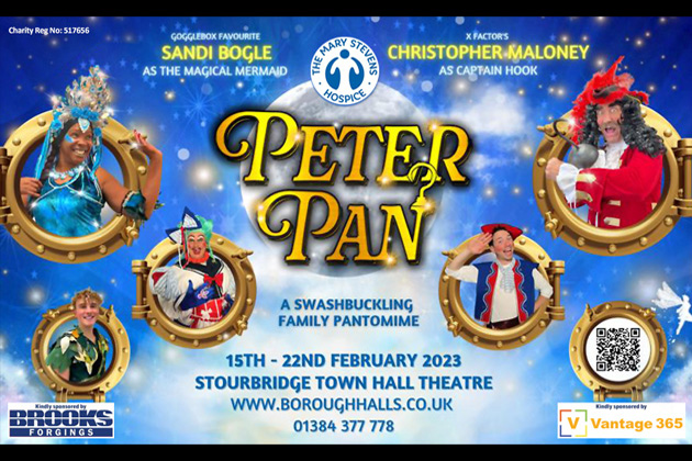 Brooks Forgings Sponsor Mary Stevens Hospice Peter Pan Pantomime 2023